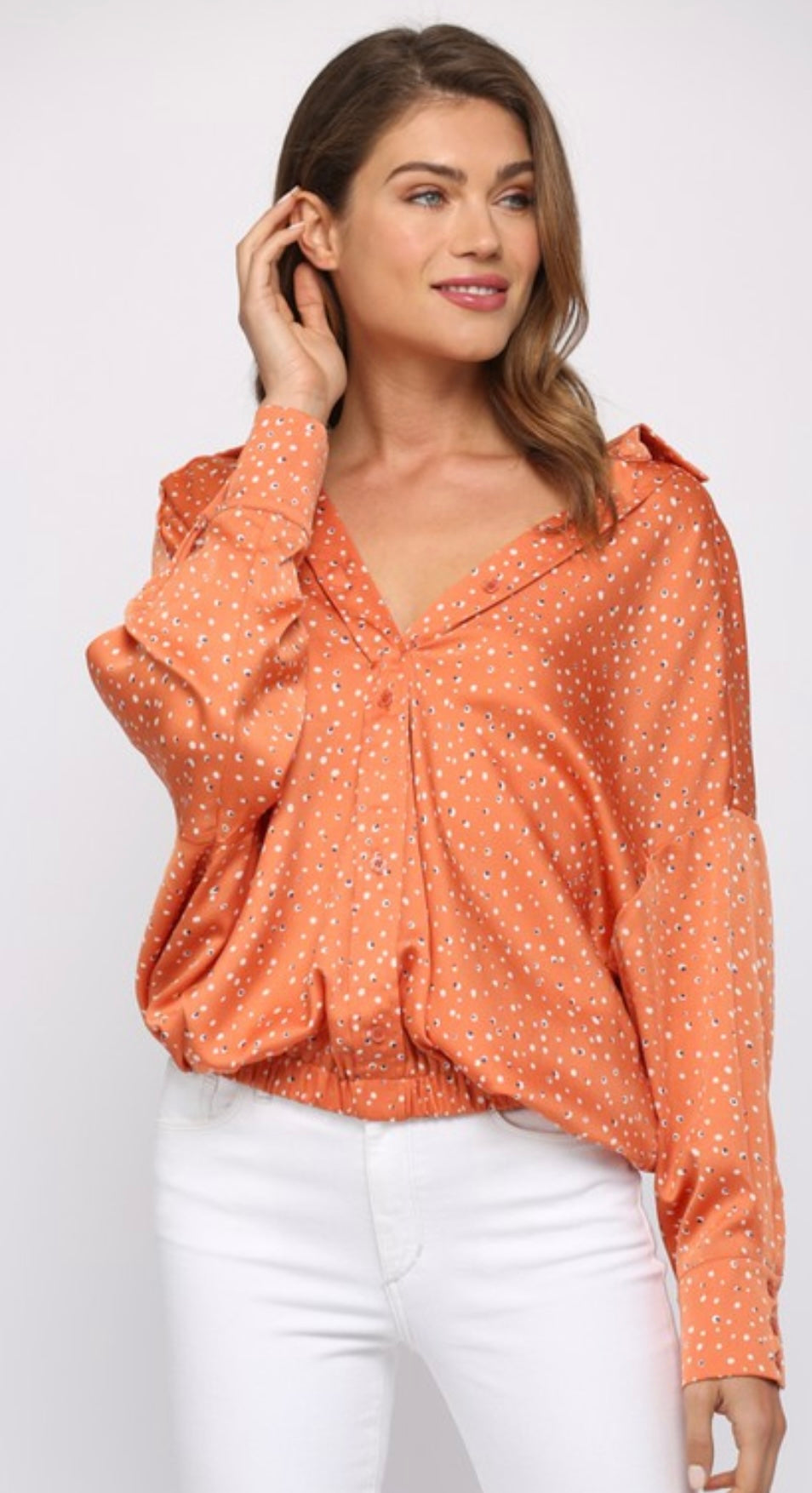 Nazar Dotted Eye Blouse